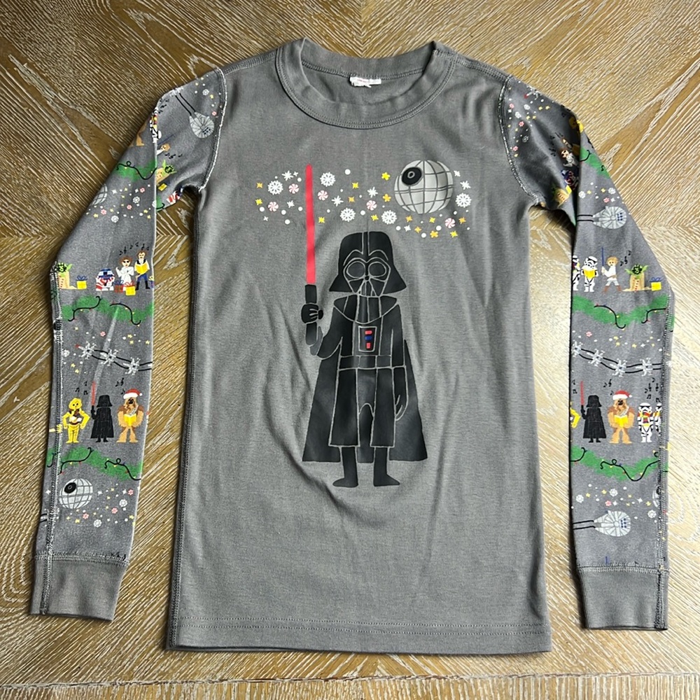 HANNA ANDERSSON Grey Starwars Pajama Top 140 CM 8-10